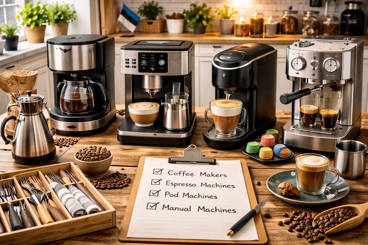Coffee machines: different types and selection