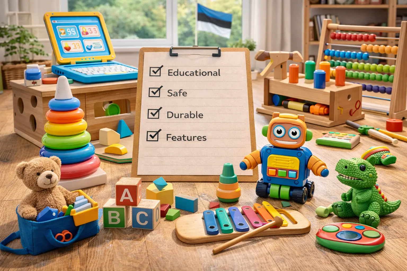 Toys: educational, safe and durable
