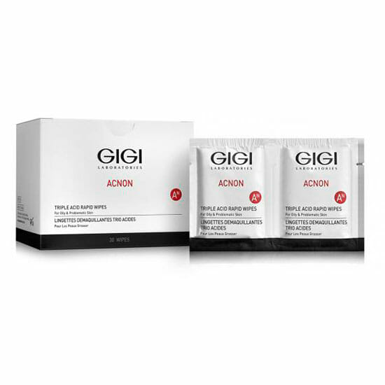 GIGI ACNON Triple Acid Rapid puhastussalvrätid, 30 tk
