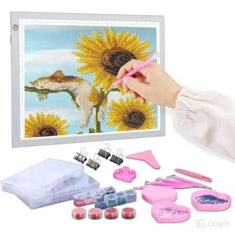 RTjoy A4 LED-paneel teemantmosaiigi tarvikutega