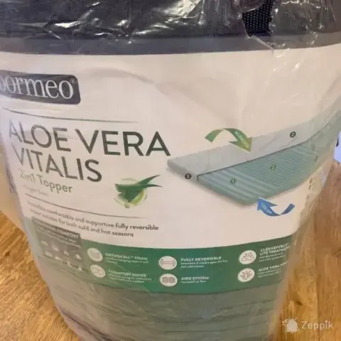 lot dormeo aloevera 2in1 kattemadrats 5 cm 90x190cm vitalis