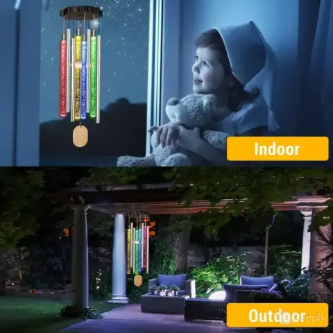 Ishabao tuulekellad valgusega