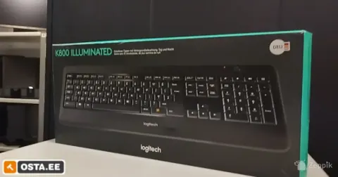 Logitech K800 valgustusega juhtmevaba klaviatuur (DEU, uus)