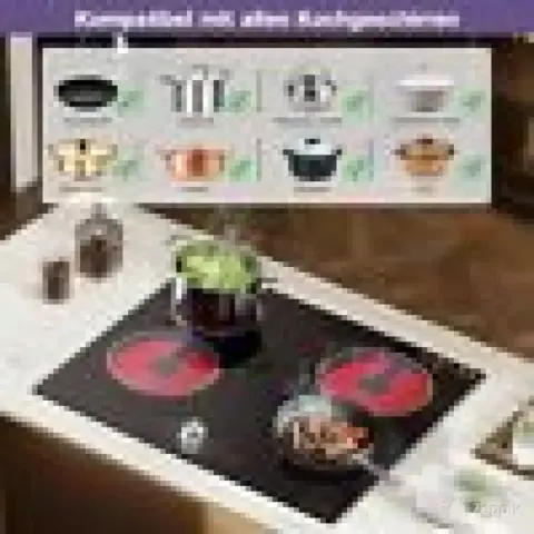 uus noxton ntc d46082 klaaskeraamiline pliit 6000 w 60 cm