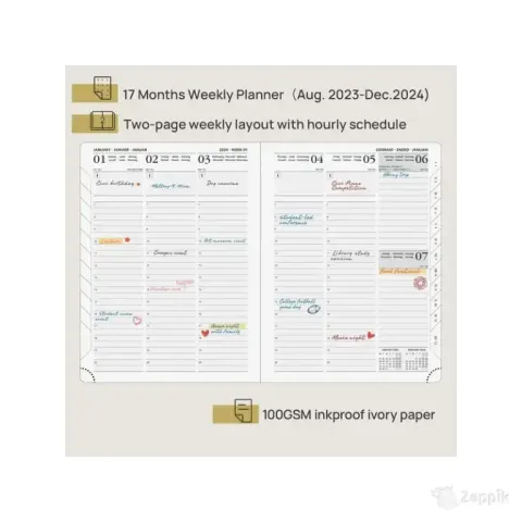 A5 Märkmik Poprun Premium Diary 2024