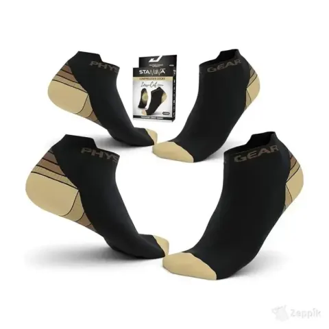 Physix Gear Sport Kompressioonsokid jooksmiseks, 2 paari S/M