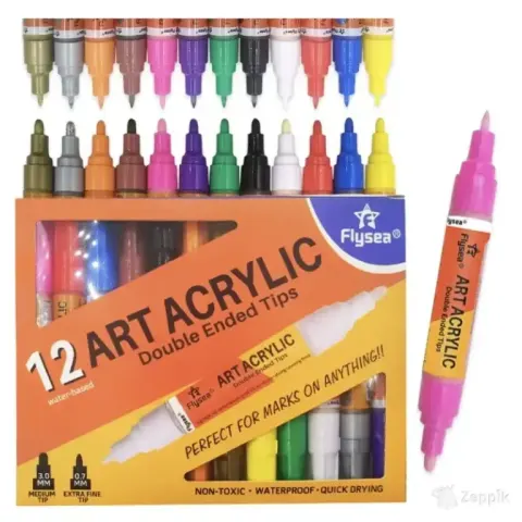 Akrüülmarkerid Flysea, 12 tk