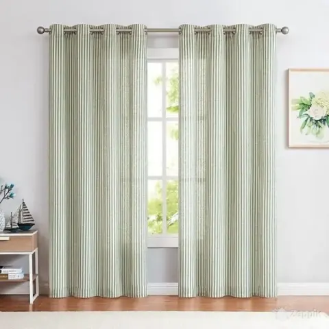 lot vangao aasadega kardinad roheline 130 x 245 cm 2 tk