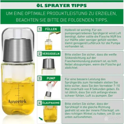Õlipihusti, õlidosaator Auyeetek 180 ml
