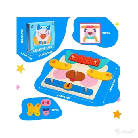 Laste Montessori puslelaud Siairo