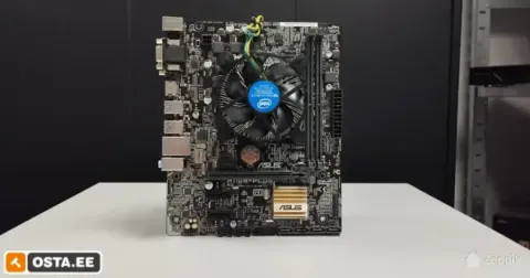ASUS H110M-PLUS + Intel i5-7600 emaplaat ja protsessor
