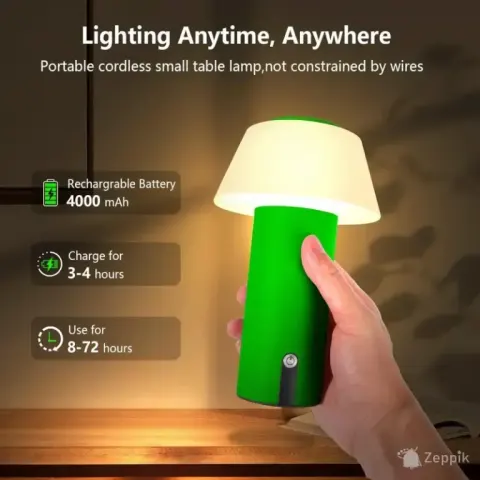 LED juhtmevaba laualamp Ecvivk B0CWPH4VG9