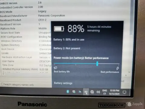 Panasonic Toughbook CF-31/ I5-2520m/8GB RAM/240GB SSD
