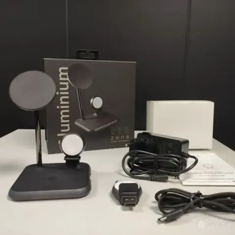 Zens Magnetic + Watch Aluminium Wireless Charger 4-in-1