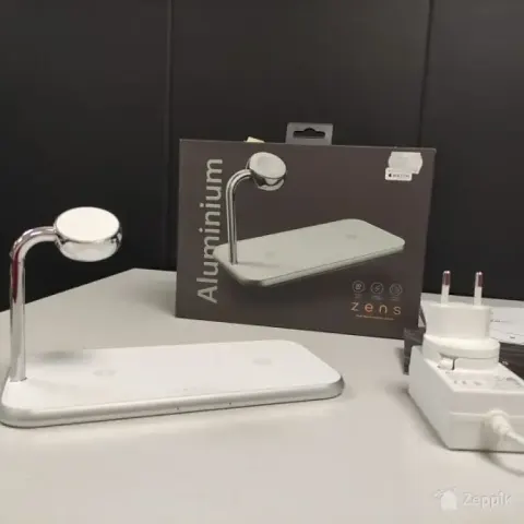 Zens Dual Aluminium Wireless Charger + Apple Watch 10W