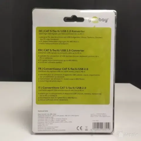 USB Extender Goobay (CAT5/6) kuni 40 m