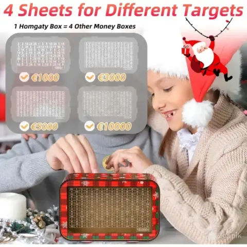 Giftota 4-in-1 puidust rahakassa 10000€