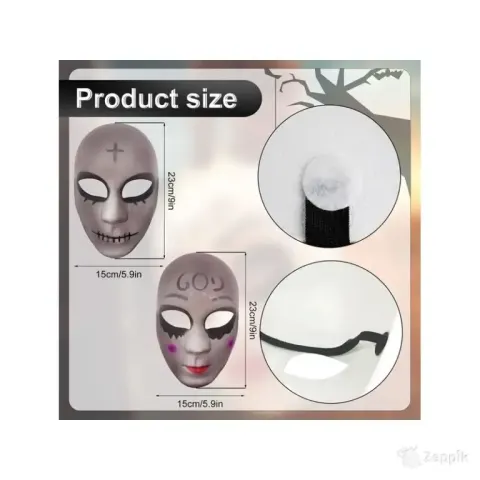 Halloweeni mask GAROMIA, 2 tk