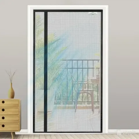 Screen door magnetiline sääsevõrk uksele 120x230 cm, must