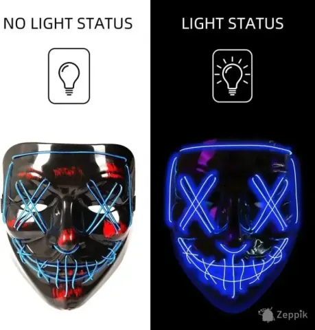 Daikoye LED Halloweeni mask