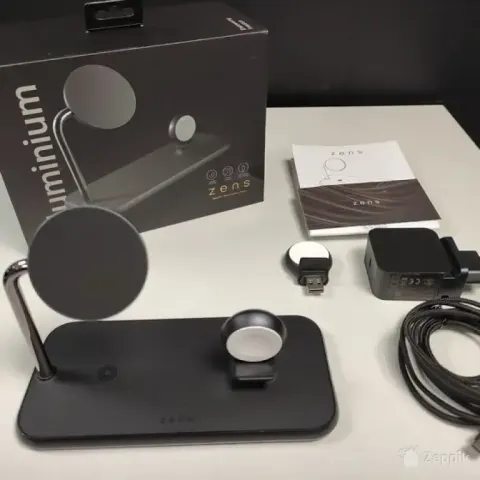 Zens Magnetic + Watch Aluminium Wireless Charger(ZEDC18B/00)