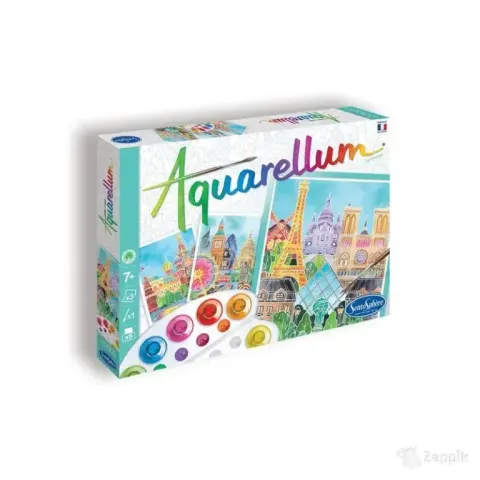 Akvarelli värvimispildid - Aquarellum les Capitales