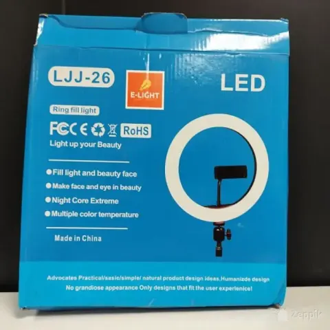 LED rõngaslamp LJJ-26 (26cm) + statiiv / alus komplekt