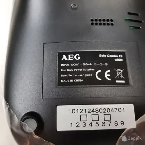 AEG SOLO15WHT DECT juhtmevaba telefon (UUS)