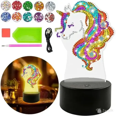 FOHYLOY käsitöökomplekt, teemantmosaiik ja lamp
