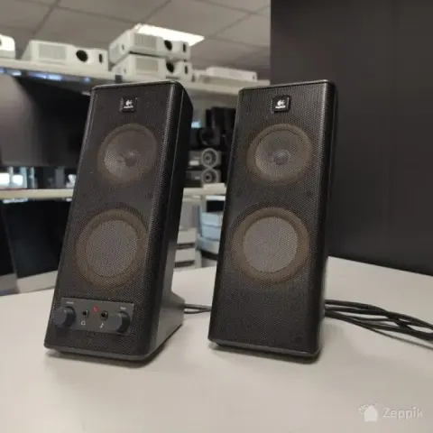 Logitech S-0264B 2.0 kõlarid 3.5mm / testitud / võrgutoide