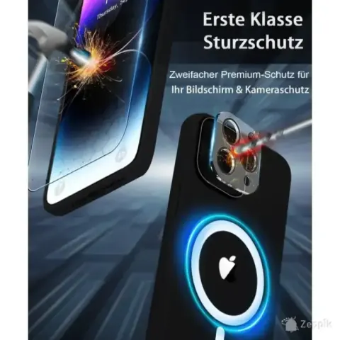 BOTOER ümbris iPhone 13, 14 jaoks, 2 klaasi ekraanile, 2 klaasi kaamerale
