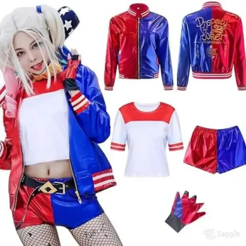 lot uus naiste karnevalikostuum amycute harley queen xxl
