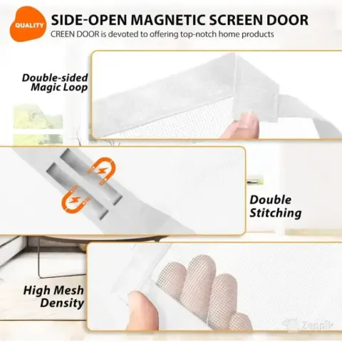 SCREEN DOOR sääsevõrk 110 × 240 cm, valge