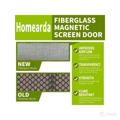 Homearda magnetiga sääsevõrk, 100 x 210 cm