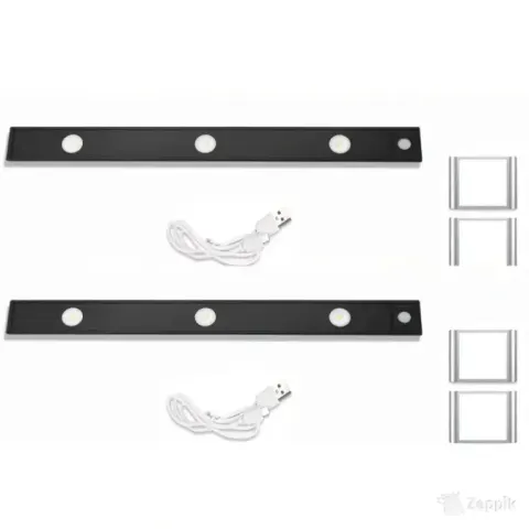Cresitch juhtmeta liikumisanduriga valgusti 40 cm, must, 2 tk
