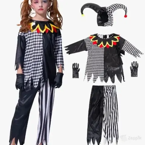 lot uus laste halloweeni klouni kostuum 4 6a