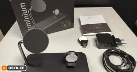 Zens Magnetic + Watch Aluminium Wireless Charger(ZEDC18B/00)