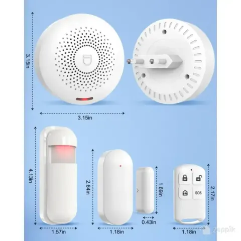 Sanjie kodune turvasignalisatsioonisüsteem, Wi-Fi (8 osa liikumisanduriga)