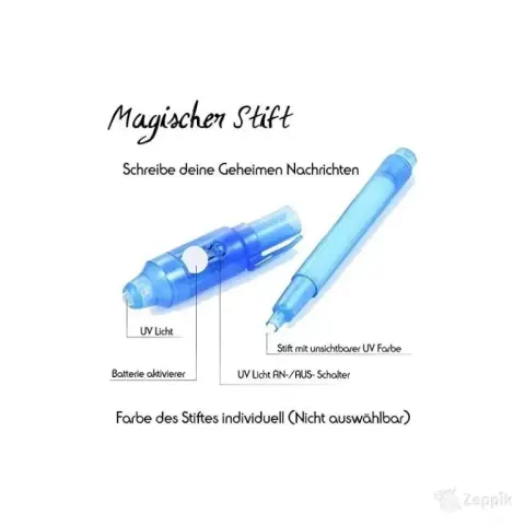 lichtzauber Joonistuslaud, UV-lamp, Secret pliiats