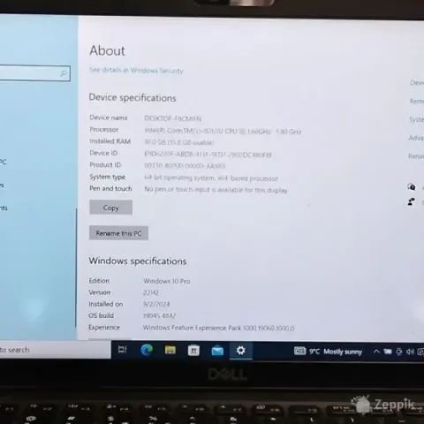 Dell Latitude 5400 i5-8265U, 16GB RAM, 512GB SSD, Win10Pro