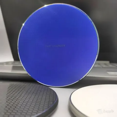 Juhtmevaba kiirlaadija 10W Qi testitud ja töökorras, sinine