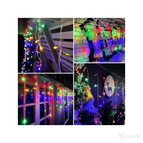 Mitmevärvilised jõulutuled Obovo, 15 m, 630 LED-i 8 režiimiga, õue/tuppa