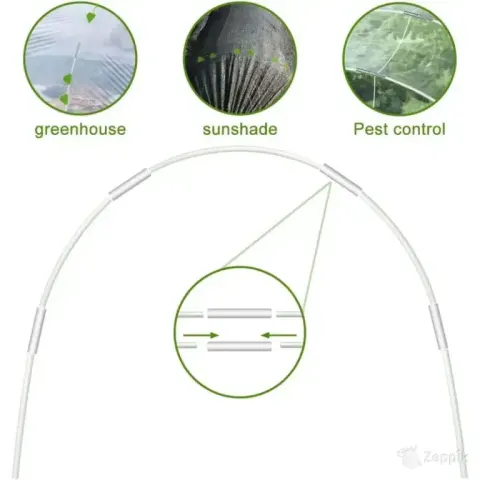Polytunnel minikasvuhoone tunneli komplekt, 30 tk