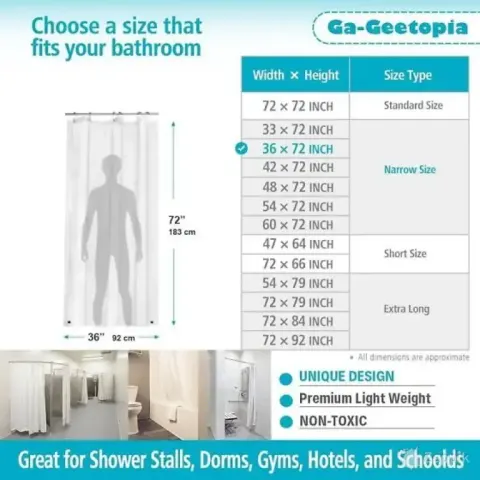 lot uus ga geetopia 3d eva dusikardin 92x183 cm