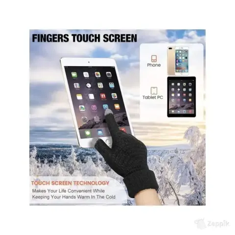 Toulifly talvised kootud Touchscreen kindad, 2 paari