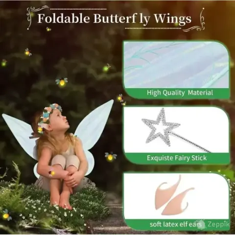 Kostüümitarvikute komplekt Fairy, 3 osa