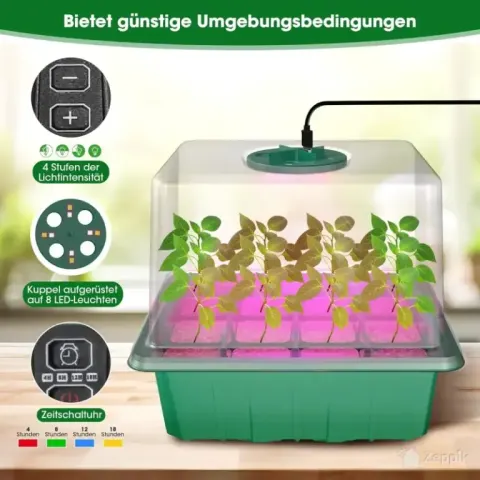 MQHUAYU LED mini-kasvuhoone, 5 tk
