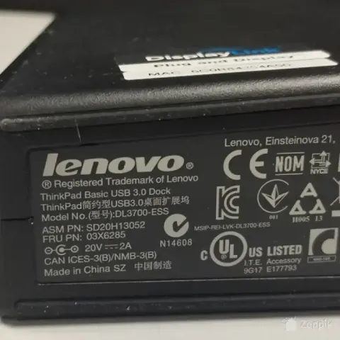 Lenovo ThinkPad Basic USB 3.0 Dock DL3700-ESS