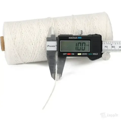 jijAcraft Naturaalne puuvillane niit makrameele 1 mm x 300 m