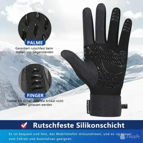 Sunifier meeste talvekindad, must XL
